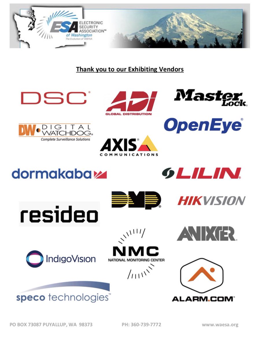 AutioSteve's tweet image. WAESA’s Security &amp;amp; Integration Symposium is just 2 weeks away!
Get your tickets now!!!

06 Journeymen &amp;amp; Administrators earn 8 hours of CEUs. 

It’s going to be a Fantastic Symposium Loaded with Knowledgeable Vendors, Great Training, Networking Opportunities and Tasty Food!