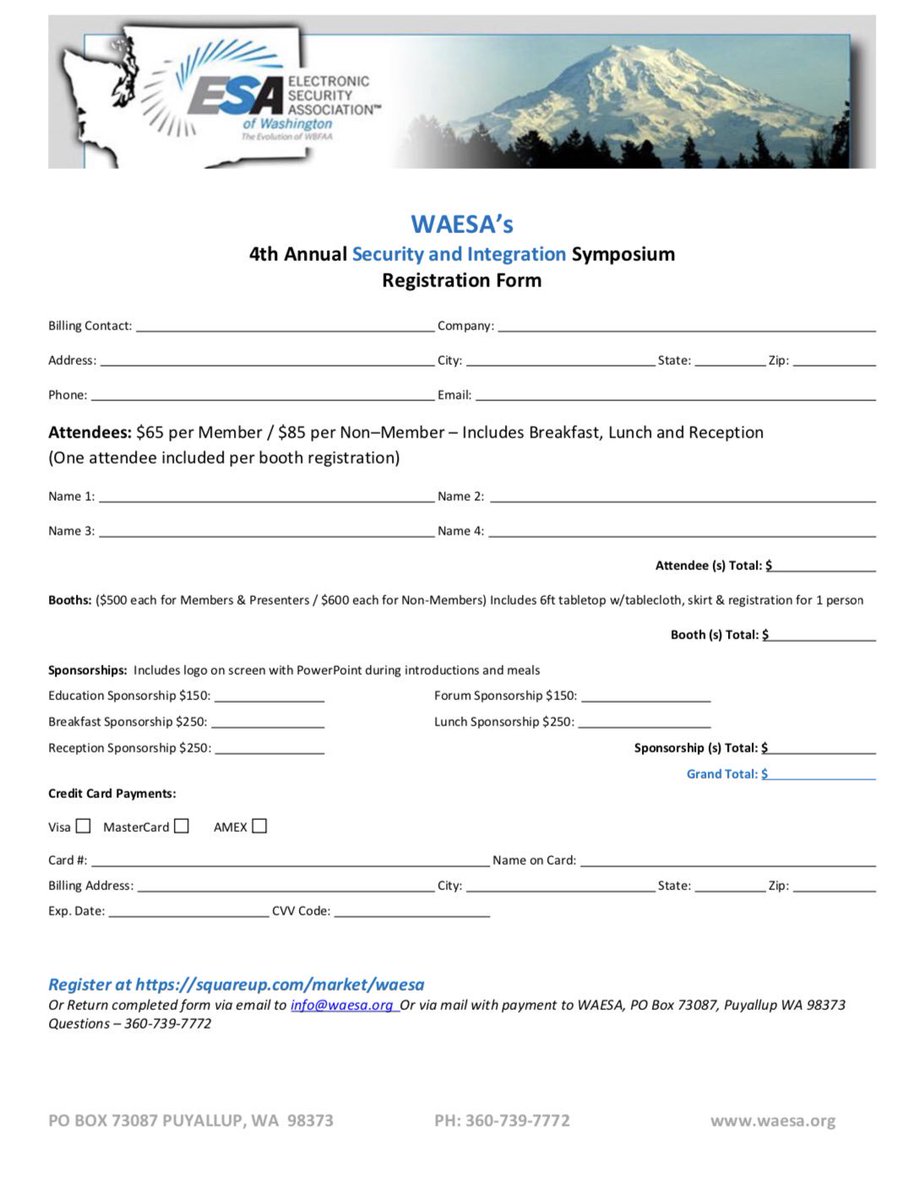 AutioSteve's tweet image. WAESA’s Security &amp;amp; Integration Symposium is just 2 weeks away!
Get your tickets now!!!

06 Journeymen &amp;amp; Administrators earn 8 hours of CEUs. 

It’s going to be a Fantastic Symposium Loaded with Knowledgeable Vendors, Great Training, Networking Opportunities and Tasty Food!