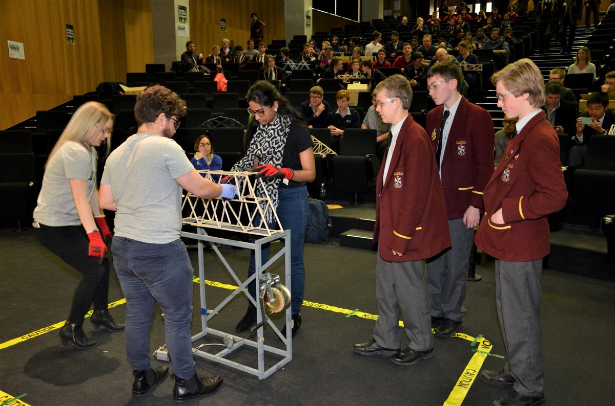 Aurecon's tweet photo. We had a smashing time at the judging days of the 2019 Aurecon Bridge Building Competition. Congratulations to all the winning schools https://t.co/OAH7bNje9b. #aureconbbc #stem https://t.co/sgclhRNa9C