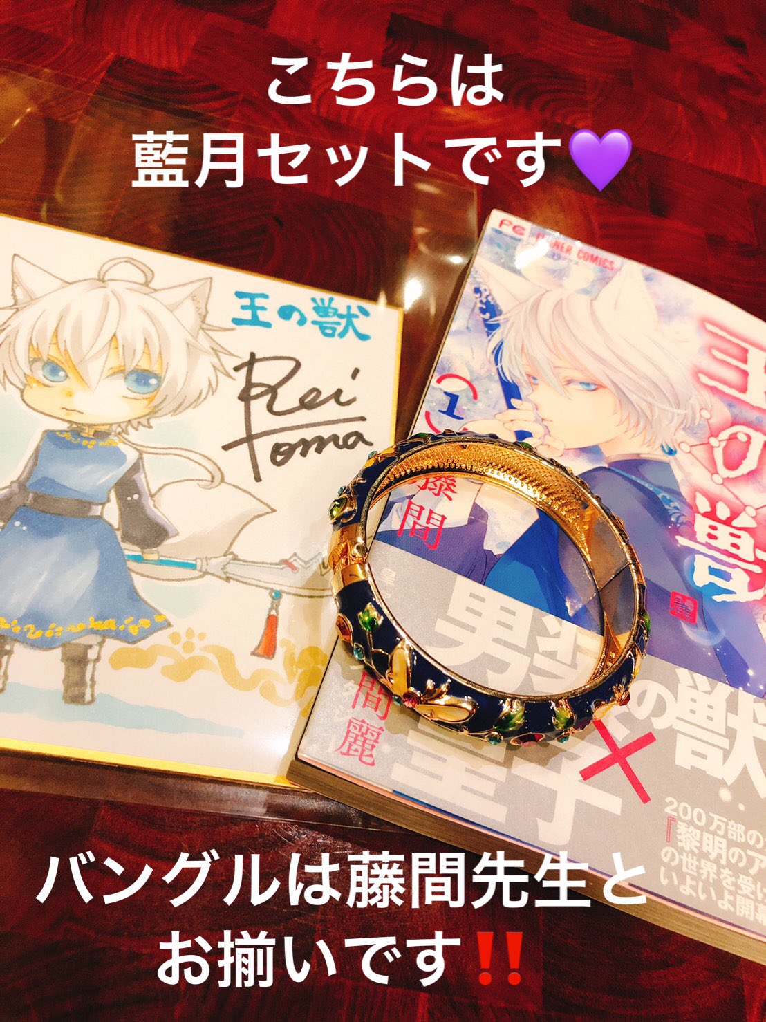 アニメ『獣王星』逢坂浩司直筆サイン色紙 王の獣 色紙 逢坂浩司さん