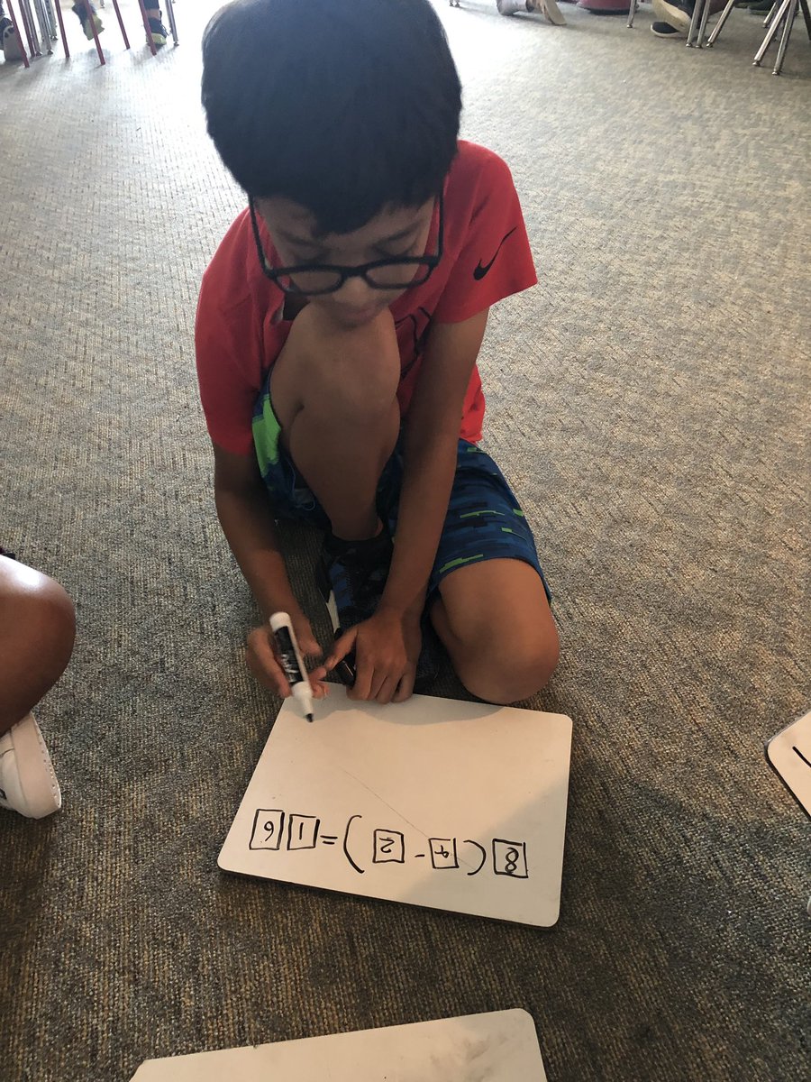 katiec25's tweet image. Students working together to solve @openmiddle problems makes my math heart so happy! #deepthinking @robertkaplinsky #engagingmath #ourFISDstory #norrisrocks