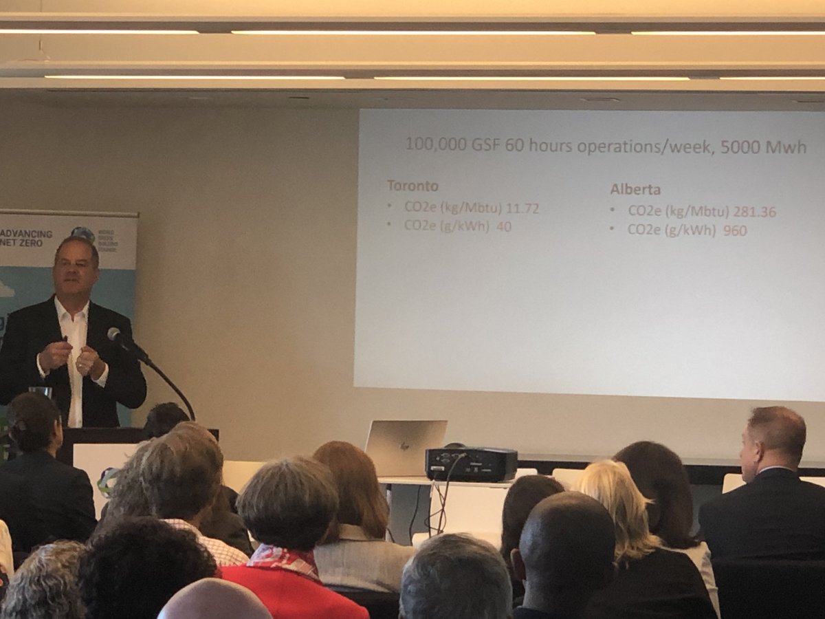 .<a href="/scothorst/">Scot Horst</a> using an example from work across #Canada with a major developer, pointing out how carbon is so different by the carbon loading of the utility locally.
