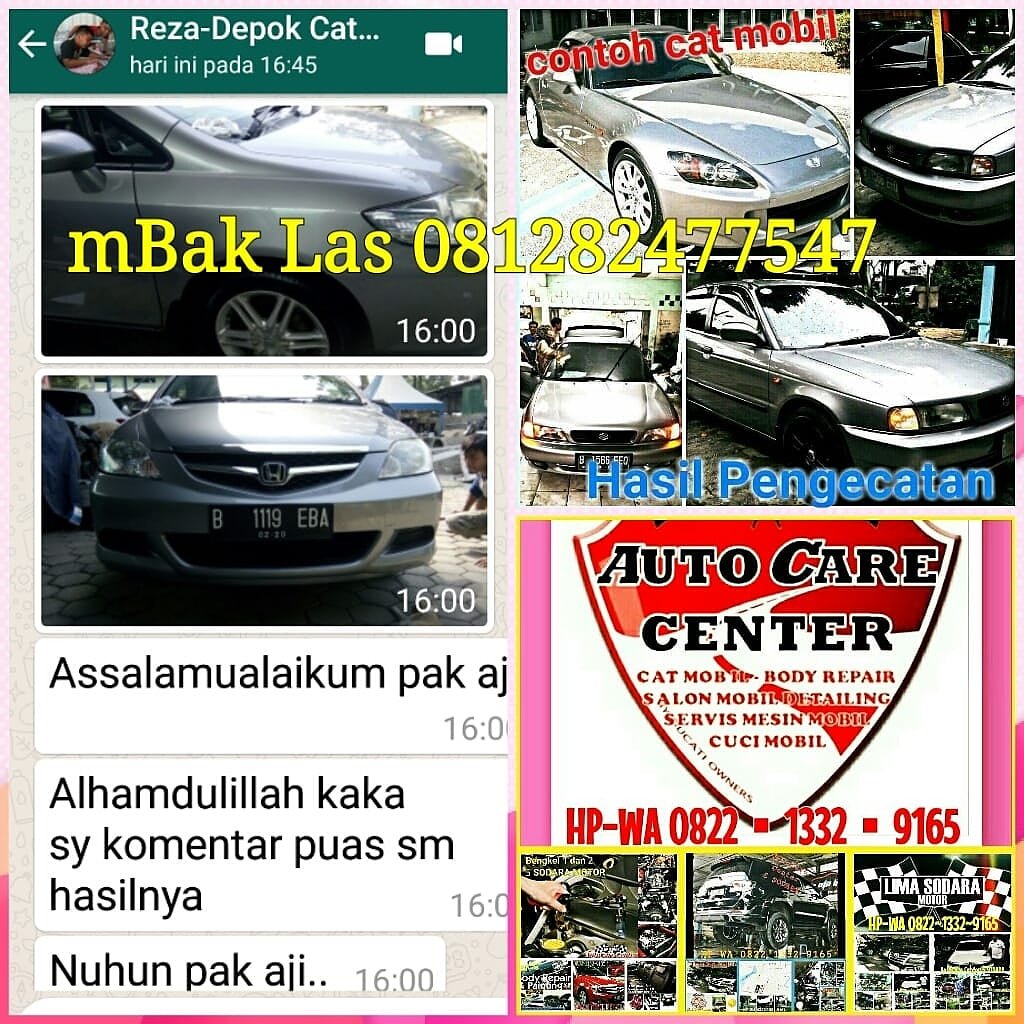 Lasmini44520071's tweet photo. Selamat pagi.. 
Percayakan perawatan mobil anda di bengkel 5Sodara 
Karna bengkel kami setara dengan bengkel resmi 
Hasil memuaskan dan bergaransi 
Menerima 
Cat body repair 
Cat full body 
Poles body 
Salon mobil detailing dll 
Untuk info hubungin Contac yg ada di gambar 🙏 https://t.co/lrcnKsSOqx