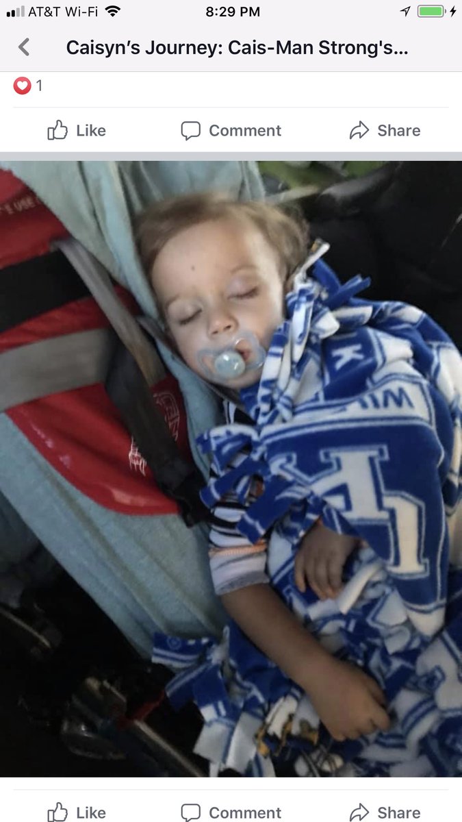 ChrisFuson3's tweet photo. Only one way to roll into @CincyChildrens that’s wrapped up in the big blue blanket #bbn #kykid #caismanstrong @KySportsRadio @ryanlemond @DrewFranklinKSR https://t.co/ZUJ3E2X6v1