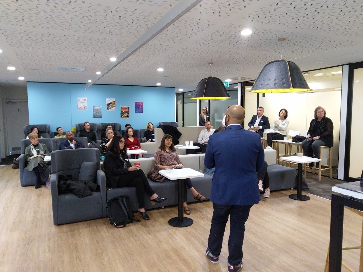 NZ_TMG's tweet photo. Great #TMG19 event in #WLG this morning, the emotion economy, purpose does creates loyalty! Thanks for sharing your time and insights with @wizzy from @ibmnz Here is the link to the full report with the marketing trends https://t.co/azbKuclC1L https://t.co/utUEtEahQt