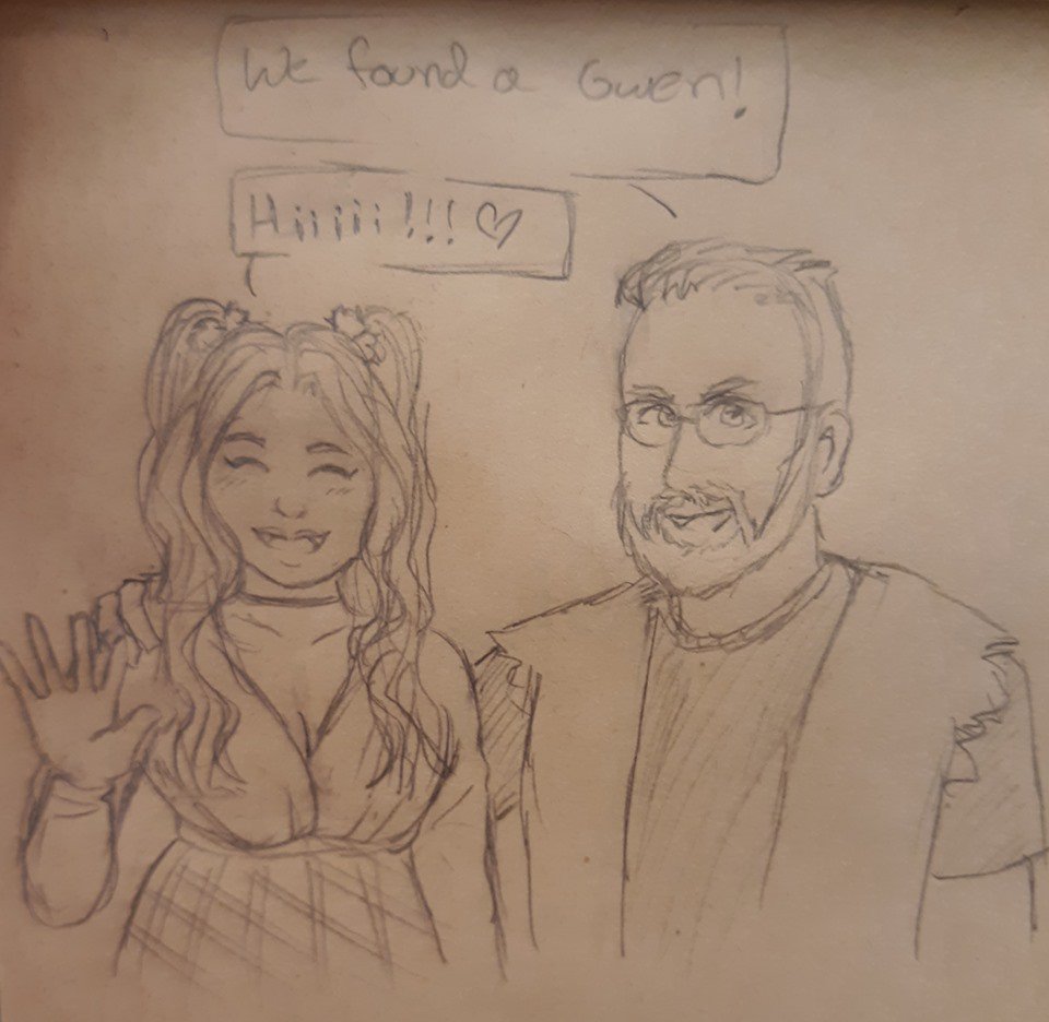 mcktalksgames's tweet image. More Nelly's by Night doodles! Featuring...
1. Creepy Nos Guy who I didn't play with!
2. The cutest Malk you ever did see!
3. A case of mistaken Identity!
4. How to deal with The Beckoning 101!
5. The best damn Anarch in Toronto!
#vampirethemasquerade #LARP