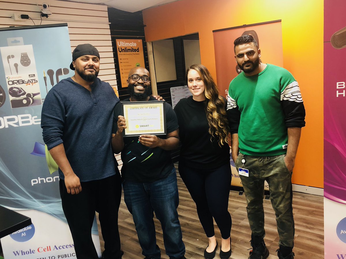 Shout out to <a href="/khanfused786/">AKhan</a> and the We Are Wireless team for making it to the #2 spot in the Midwest SmartPay Top Performers! Your motivation is contagious! #SmartPay #Midwest #TopPerformers 🏆