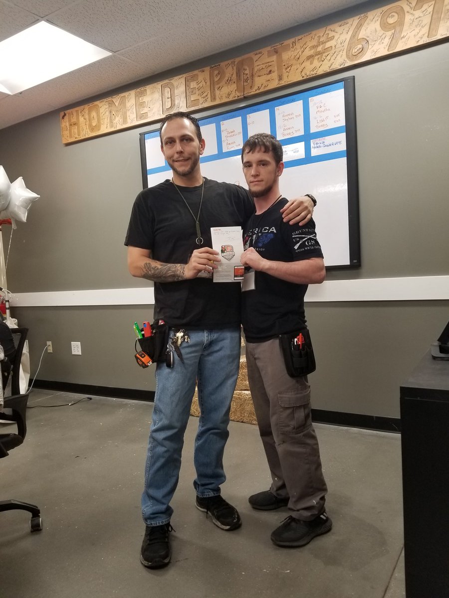 BillEvansTHD's tweet photo. Congratulations to Eddie on D38 freight team for his platinum award!! Keep going strong!! @JeffBeesing @Mark_A_Wilke @steve_nell @CassieFiorini @trevorglarsen22 https://t.co/OzHBVpEiCS