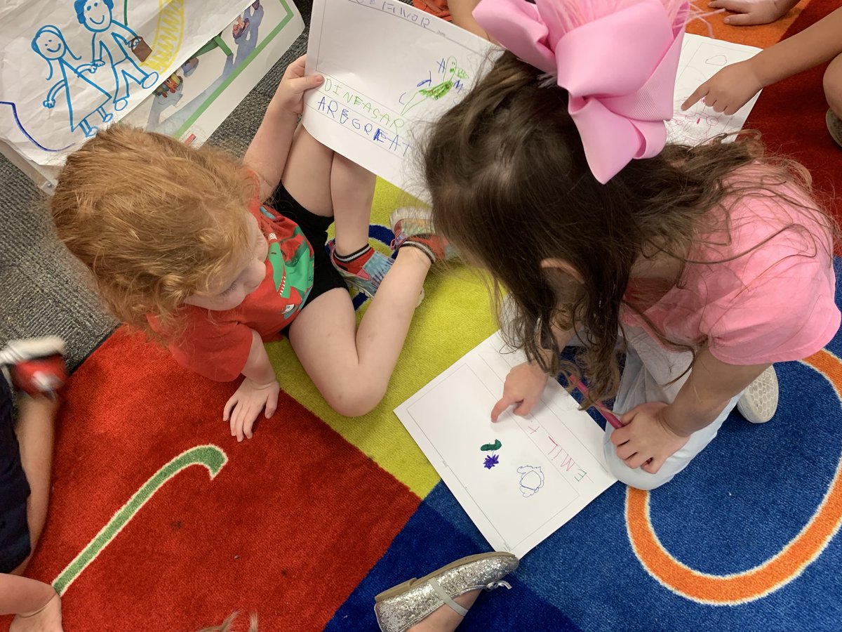 amber28reeves's tweet photo. I love seeing students share their writing with partners. #kinderwriting #abydos #bweroos #whywisd #rooswrite https://t.co/IjzpGlUs5m