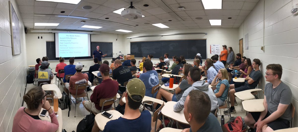 YAF_VT's tweet photo. We had a great time with Prof. Ken Stiles today! If you want to learn more about the second amendment or foreign policy, we highly recommend! #YAF #2A 🇺🇸 https://t.co/A3TWwJqOXM