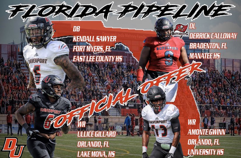 9300Quon's tweet photo. BLESSED TO RECEIVE A D2 OFFER FROM DAVENPORT UNIVERSITY !! ❤️🖤 https://t.co/X7NPmAI3wf