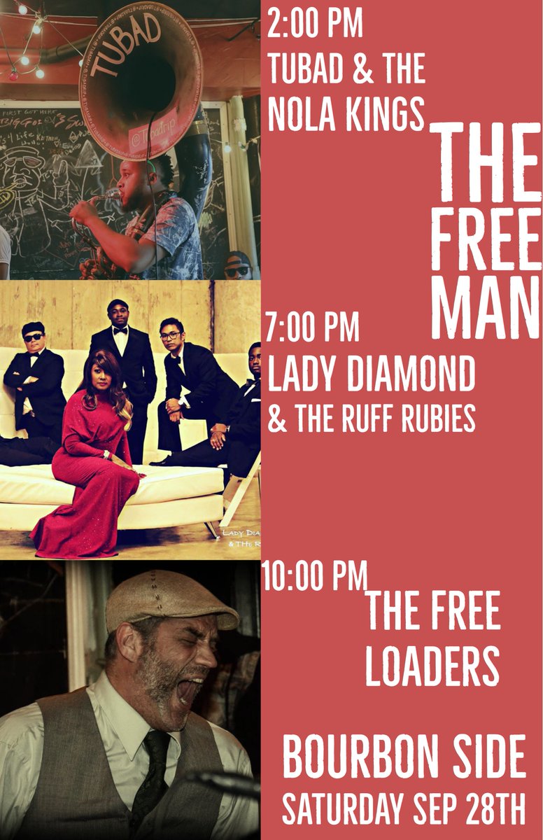 TheFreeMan2's tweet image. This Saturday we got something new for you.... get here at 2 for a real wild time!