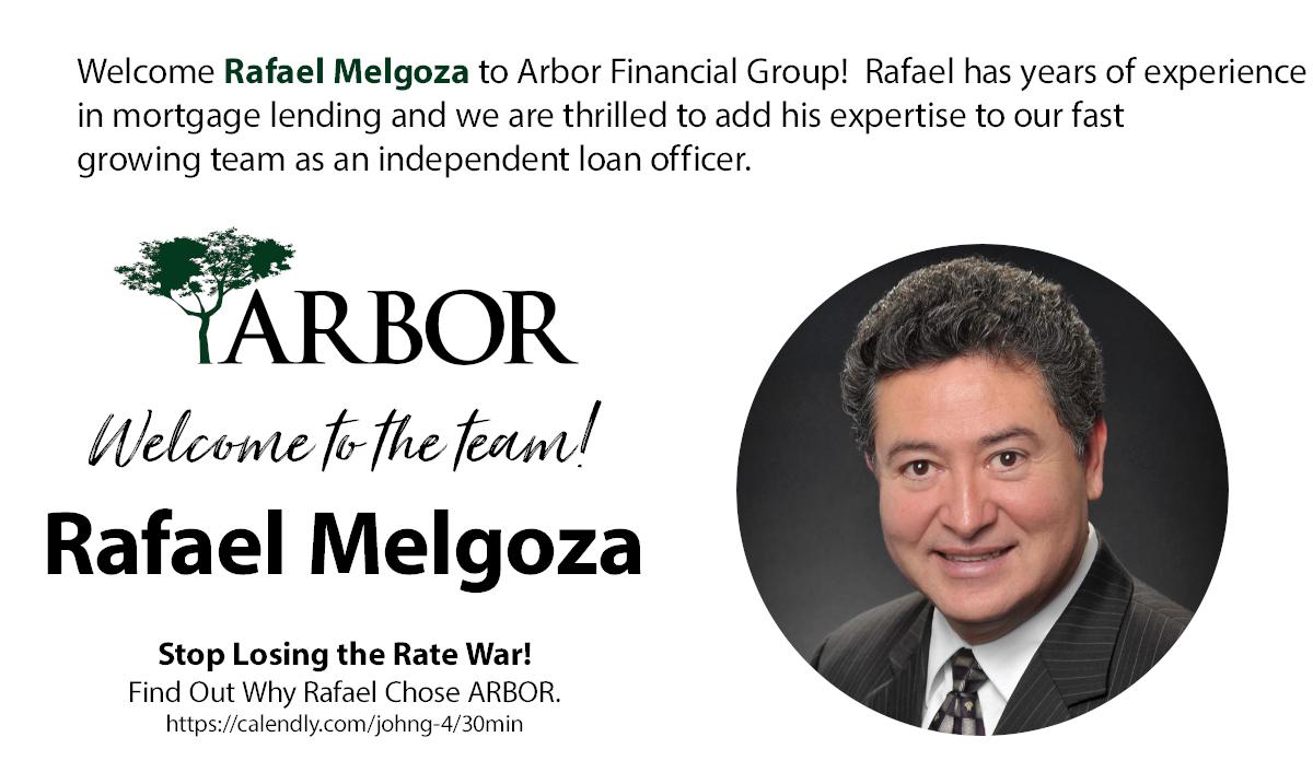 ArborFG's tweet photo. Welcome Rafael Melgoza to the Arbor Family! https://t.co/HvFd30Wwt2