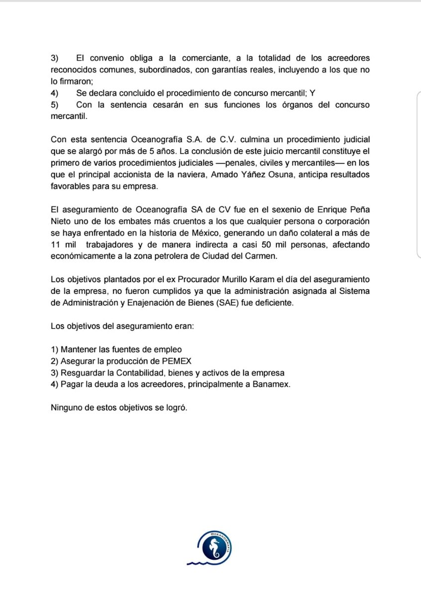 fantasmasuarez's tweet photo. Finalmente gana en los tribunales @AmadoAyanez
El aseguramiento de su empresa Oceanografía y que incluye a @Club_Queretaro y Delfines del @AscensoBBVAMX fue ILEGAL
Así que habrá que estar pendiente de noticias. https://t.co/FvjZPHv4ZW