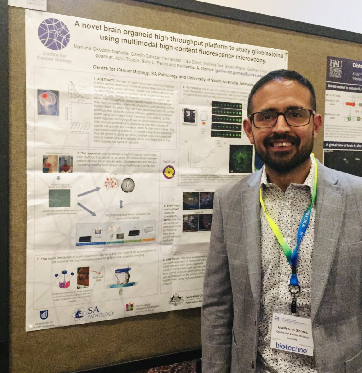 Group Leader, Dr Guillermo Gomez presenting, #brainorganoid #highthroughput platforms to research #glioblastoma at the #neuroimmune #cell #conference @CCB_Research @Esallee #stemcells #personalisedmedicines