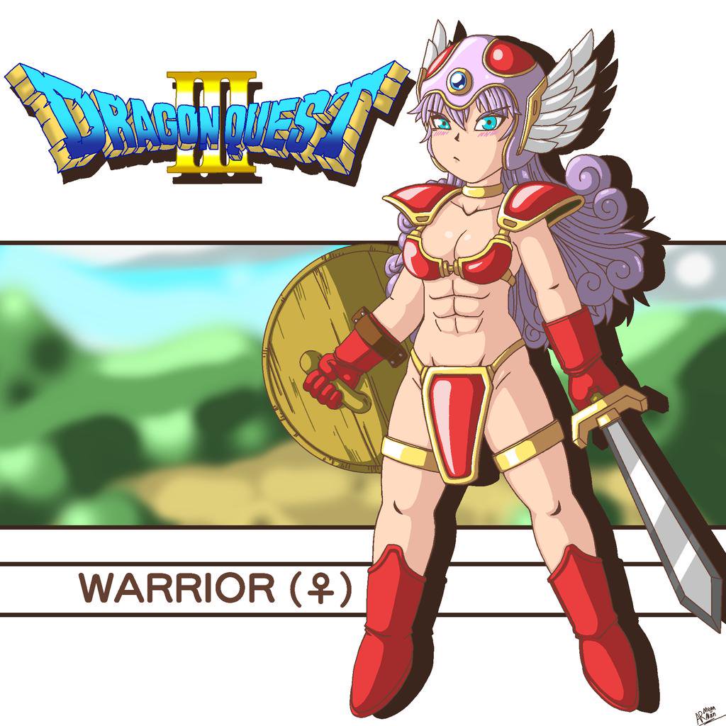 Anotherrandommegaman Pa Twitter Decided To Try Out A Pixel Portrait On My Phone Meaning I M Using My Fingers Since I Don T Have A Stylus For It Of The Warrior From Dragonquest