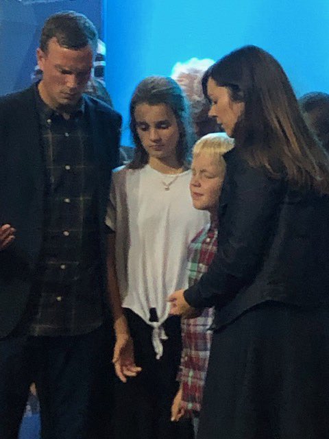 CliveCalver's tweet photo. Last night my youngest son, Gavin, (with Annie and our grandchildren Amelie and Daniel), became the new head of the E.A. Deeply moved, Ruth and I saw a little moment of history repeated. Please do pray for them that our God will bless and greatly use them at this crucial time. https://t.co/5IRxq2S24H