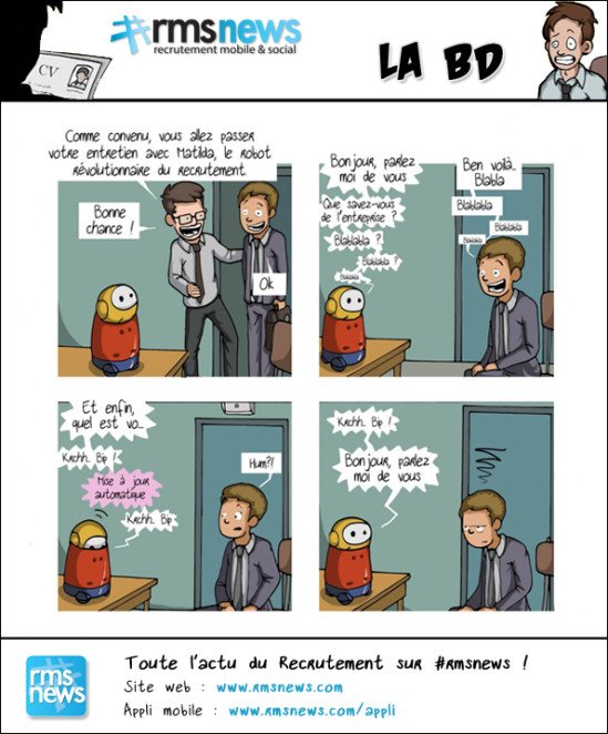 Les recruteurs ont tendance à poser les mêmes questions lors des entretiens comme l'illustre cette image de <a href="/rmstouch/">#rmstouch</a>
N'oubliez pas d'adapter chaque échange en fonction du candidat et de son profil. Intéressez vous plutôt à ce qu'il dit et rebondissez dessus 😜