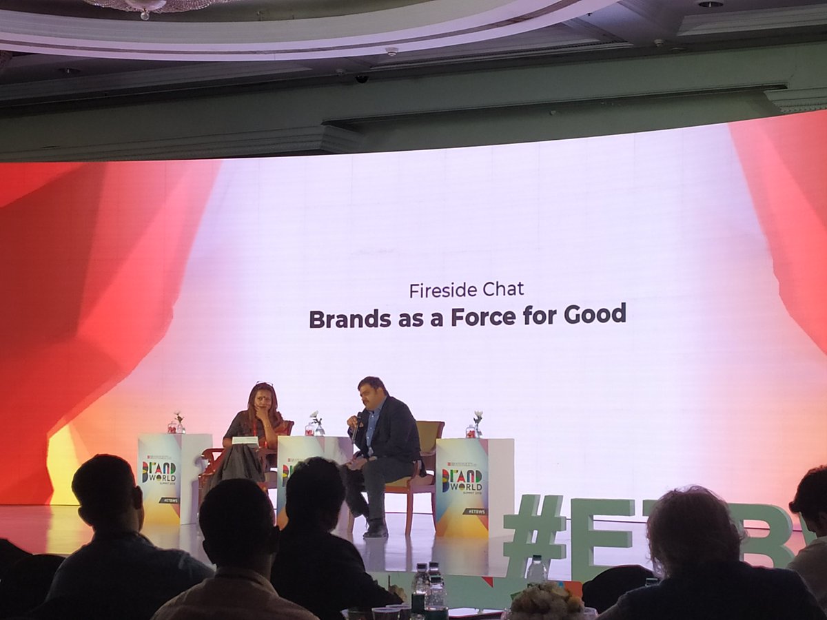 Cracking Fireside chat on the topic Brands as a Force for Good, with #SharathVerma from #P&G India
& #SrijaChatterjee from @PublicisIndia