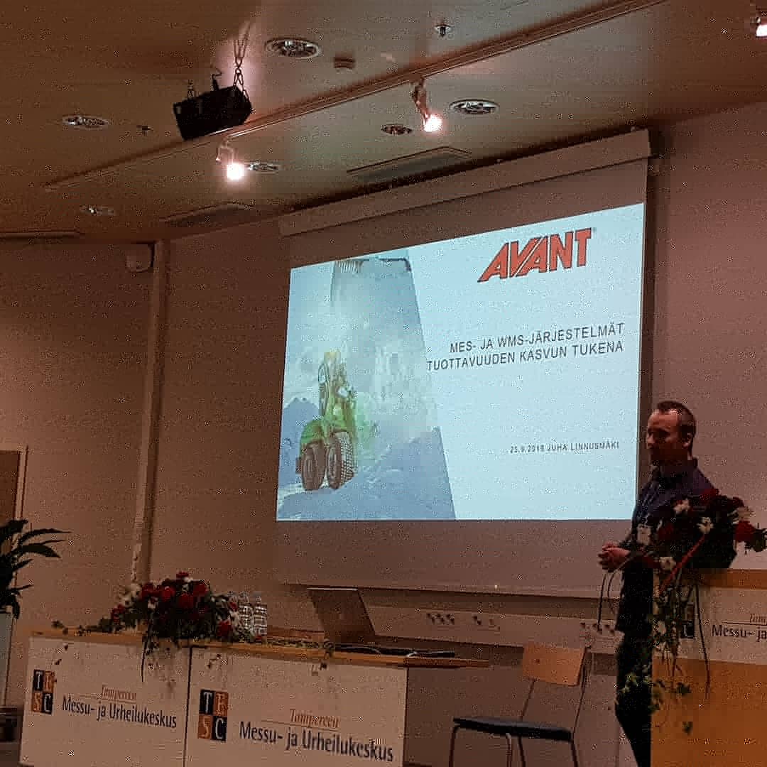#alihankinta2019 messuilla @AhlqvistHenri osallistui myös #suomenautomaatioseura järjestämään seminaariin, jossa oli esillä mm. @avantsuomi menestystarina ja miten olivat tehostaneet toimintaansa @leanwareoy kanssa, ensin #MES käyttöönotolla ja nyt oli menossa #WMS käyttöönotto