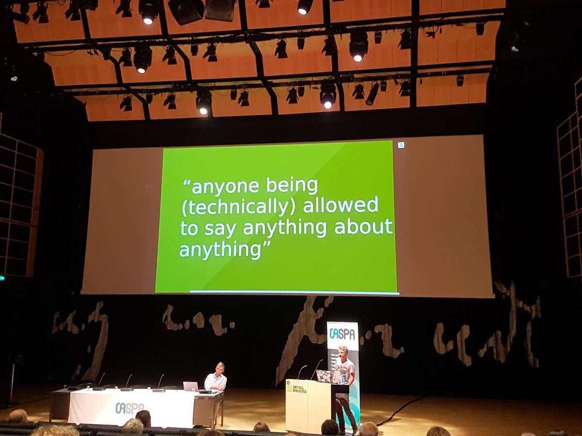 Eva40685945's tweet photo. Listening to @csarven keynote speech about 'Third party control considered harmful'
#OASPA2019 #OASPA19 #OASPA #lehmannsatoaspa #OpenAccess https://t.co/e2YqM4s3qV