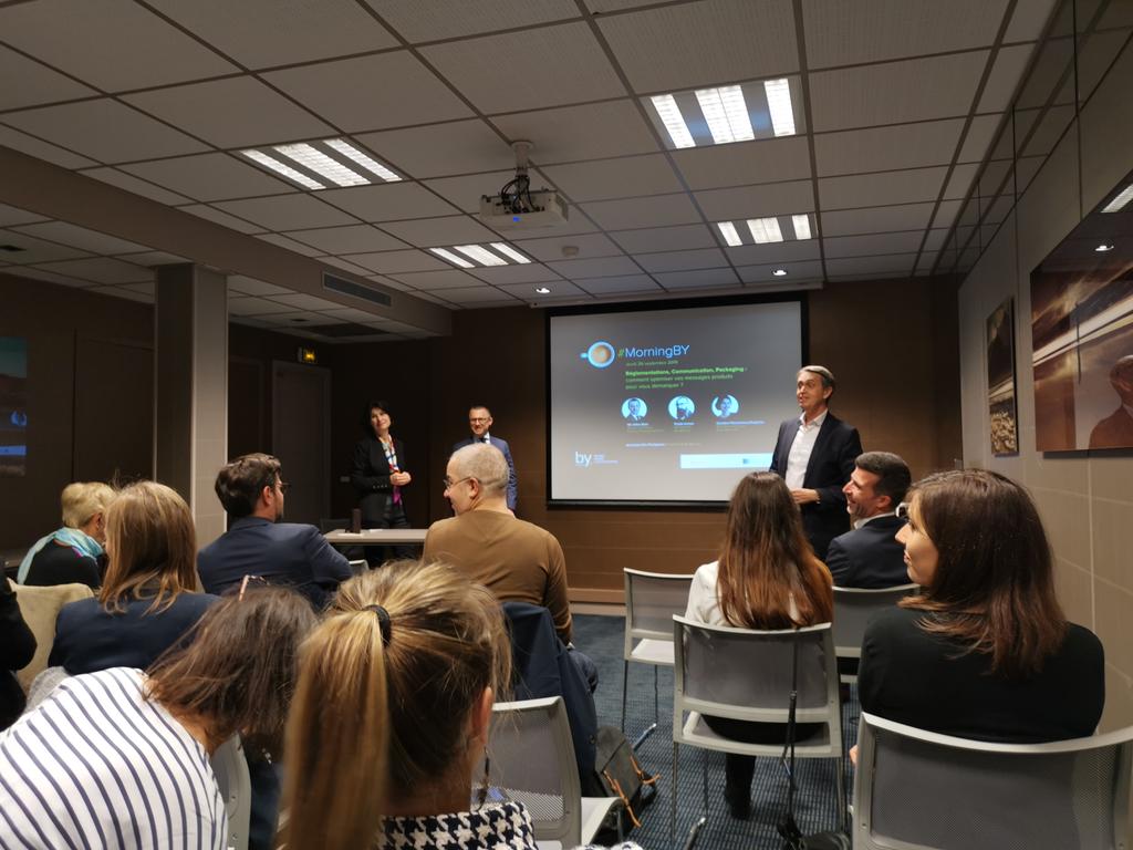 Lesdaronsagence's tweet photo. Début de la matinale #MorningBy autour du #Packaging #Communication #Réglementation ! https://t.co/svz1EiGGxW