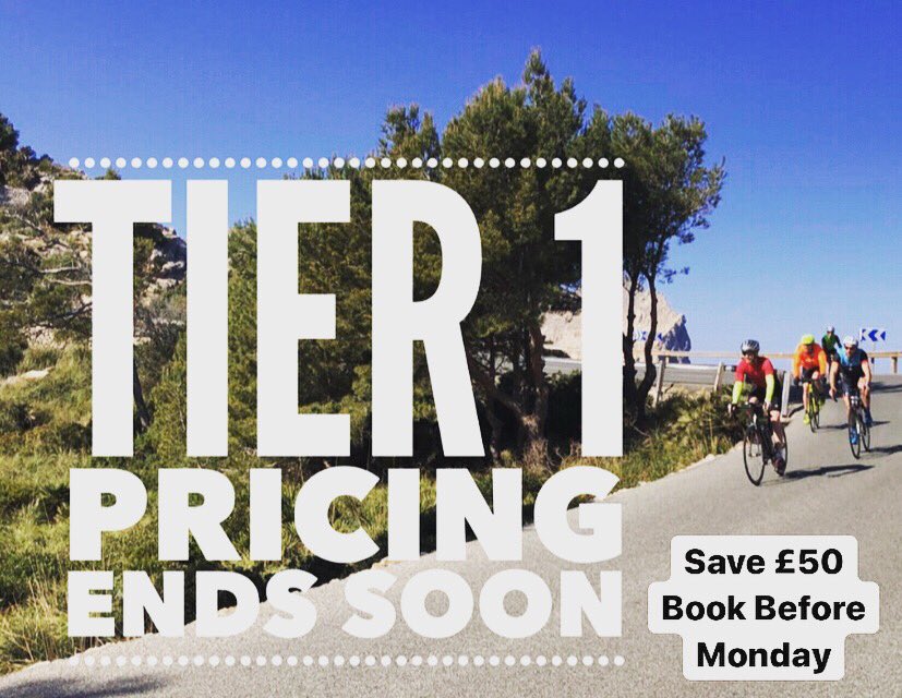 Beat the price increase and secure you £50 early booking discount. 
Not sure which camp will work best for you, just drop us an email at hello@challengetricamp.co.uk and a coach can give you a call.

Camps for all distances and abilities - select one here:
challengetricamp.co.uk