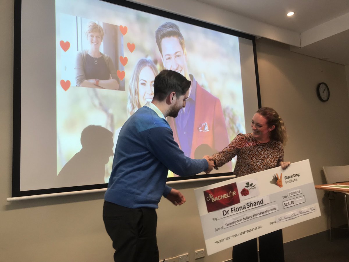 FionaShand1's tweet photo. I’d like to thank my mum and my team. I never would have come this far without you. Thanks to @mattadataguy for accepting the award on my behalf and to Ellie for collecting the $21.70 #BachelorAu #fakecheques https://t.co/6xtXL2AaMZ