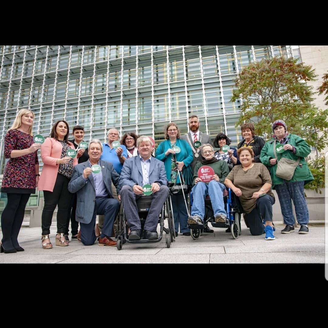 MakeWayDay's tweet photo. Today is #MakeWayDay thanks to @corkcountycouncil Lord Mayor of Cork County @headwayireland for supporting our campaign ๐๐๐๐๐จ๐ฎ more info at https://t.co/F3Sv7rz1Lt @DisabilityFed https://t.co/g3LCSNm1cr