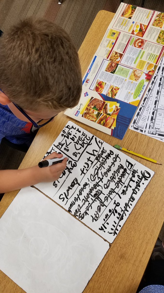 Kaosuna2's tweet photo. Life lessons! Students "It costs that much to eat?"  They had a great time and practiced lots of math. #mccartneyranch #cgesd #authentic #math https://t.co/2pzlrQt0zr