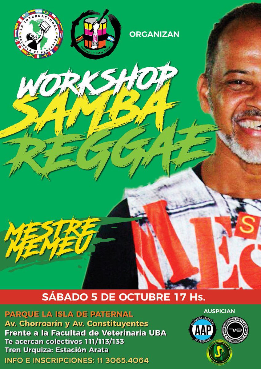 #MestreMemeu workshop #sambareggae
