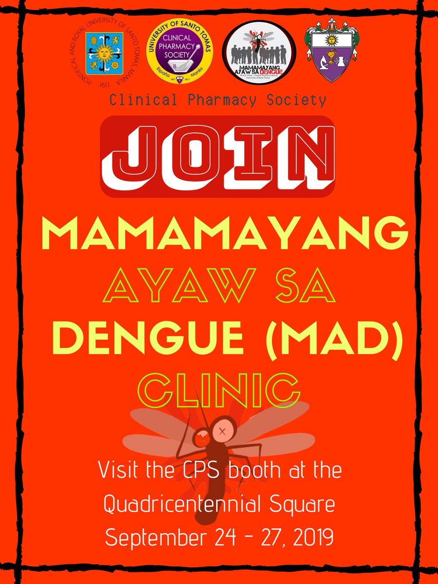_sammychoo's tweet photo. Hi guys! Join Mamamayang Ayaw sa Dengue Clinic! 💖

#KatolPatrol
#IsangKagatKaLang
#ExcellenceWithCPS 💜💛
#CPSLegacy

Poster by: Angelyka Cabalo https://t.co/tobqtwlSvn