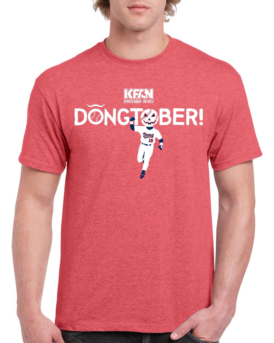 KFAN1003's tweet image. IT'S OFFICIAL, the @Twins win the AL Central!
 
The #DongShow is headed to the post-season! 

Welcome to #DONGTOBER, baseball fans!

Introducing a limited run KFAN #DONGTOBER shirts, going on sale THURSDAY at 3pm! #KFANTwins
 
Check back to KFAN.com for details!