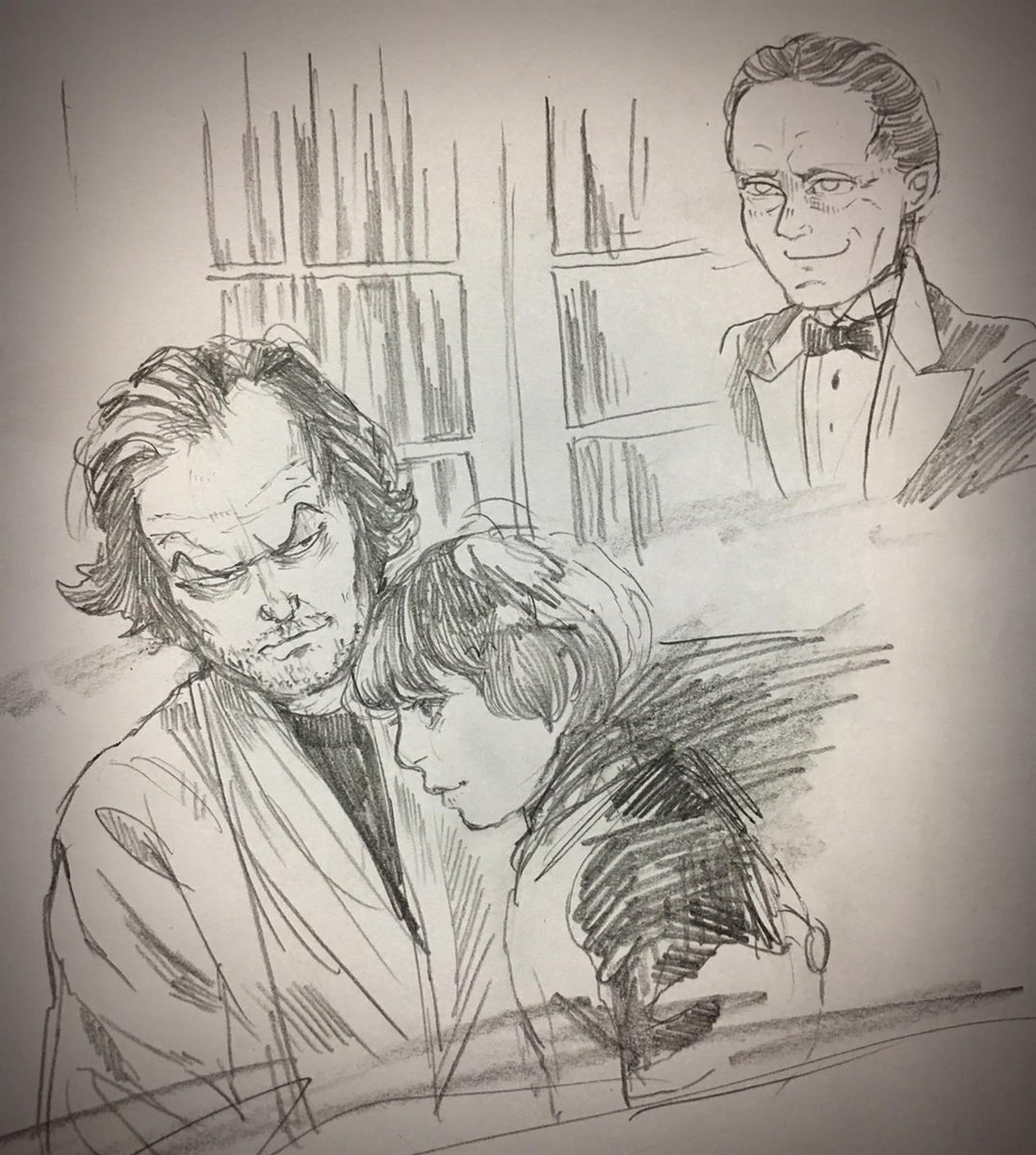 年末に描いてた映画の絵。 