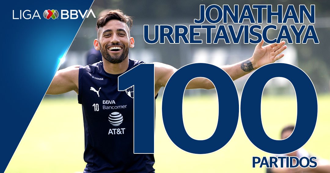 El Uruguayo Jonathan Urretaviscaya llegó a 100 partidos en #LigaBBVAMX, desde el Torneo #Apertura2015 con Pachuca y Monterrey.

¡Felicidades Jonathan!