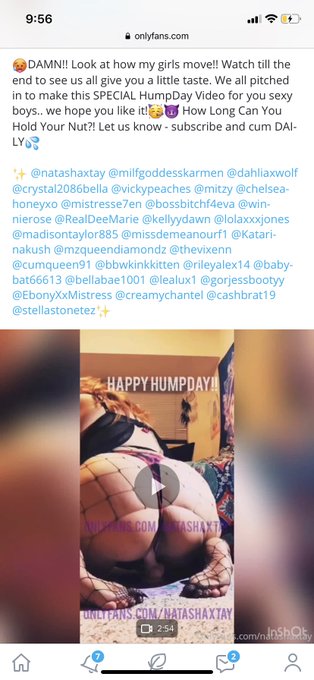 I made a HumpDay Compilation with 30 of my HOTTEST friends 🥵 It&rsquo;s only up for a day!! Come see what&rsquo;s<a href="/tag/porn"class="tags"><span>#porn</span></a><a href="/tag/bigbooty"class="tags"><span>#bigbooty</span></a><a href="/tag/freak"class="tags"><span>#freak</span></a>