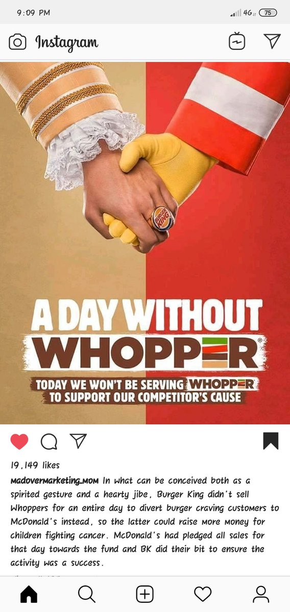 ShivaniKala2's tweet photo. Don't forget to read the caption in the picture..#instastuff #marketing #kindgesture #burgerking #mcd #hearttouching #thursday #goodcause https://t.co/Gs08Ns4ncs