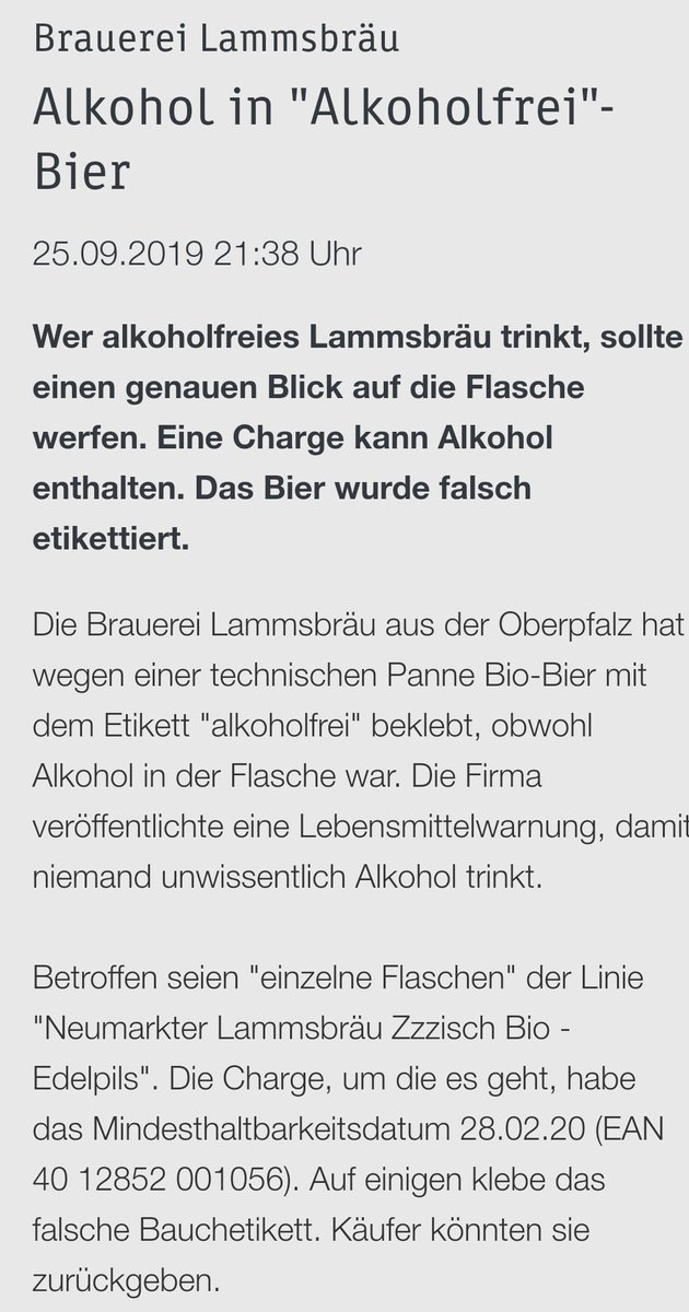 vitaminfeminin's tweet image. Achtung, Warnung der Lammsbräu Brauerei.  #bier  #noalkohol