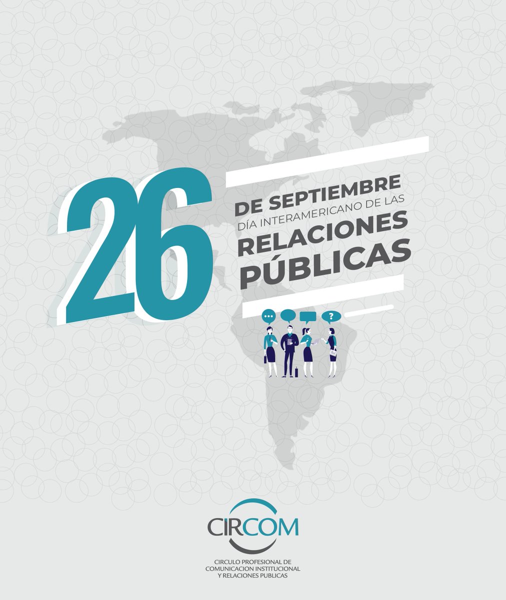 CircomCBA's tweet photo. 📣 ¡Feliz día colegas!
📆 Hoy es el #DíaInteramericanodelasRelacionesPúblicas y aprovechamos para renovar el espíritu de camaradería. Compartamos y demos difusión a lo que hacemos con tanta pasión.
#CircomCba #PR #RelacionesPúblicas #PublicRelations https://t.co/9H9lj6HOOs