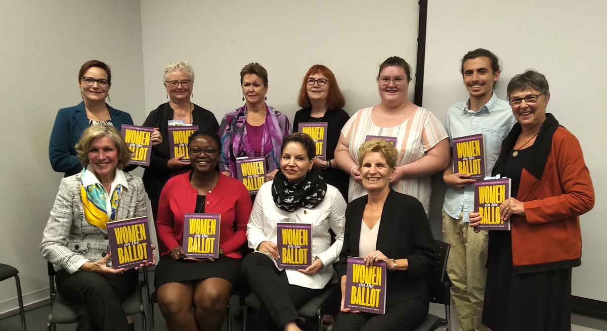 Thanks <a href="/BetsyMcGregor/">Dr. Betsy McGregor, C.M.</a> #TrentStudentAssociation for <a href="/WomenOnBallot/">Women On The Ballot</a>! Great panel <a href="/kemi_akapo/">Kemi Akapo</a> <a href="/LaRoccaKelly/">Chief Kelly LaRocca</a> <a href="/Kathleen_Wynne/">Kathleen Wynne</a> talk #womeninpolitics at <a href="/TrentUniversity/">Trent University</a>