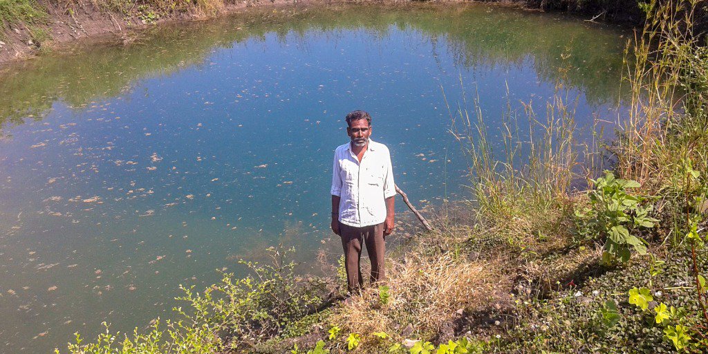 ril_foundation's tweet photo. Land in Jainapur, #Karnataka, was difficult to cultivate due to insufficient irrigation. The #RF supported Village Association helped with border bunding &amp; construction of 36 dug wells &amp; a mini pond, raising the area under irrigation from 100 to 550 acres. #RFTransformingLives https://t.co/riA5WCXXPr
