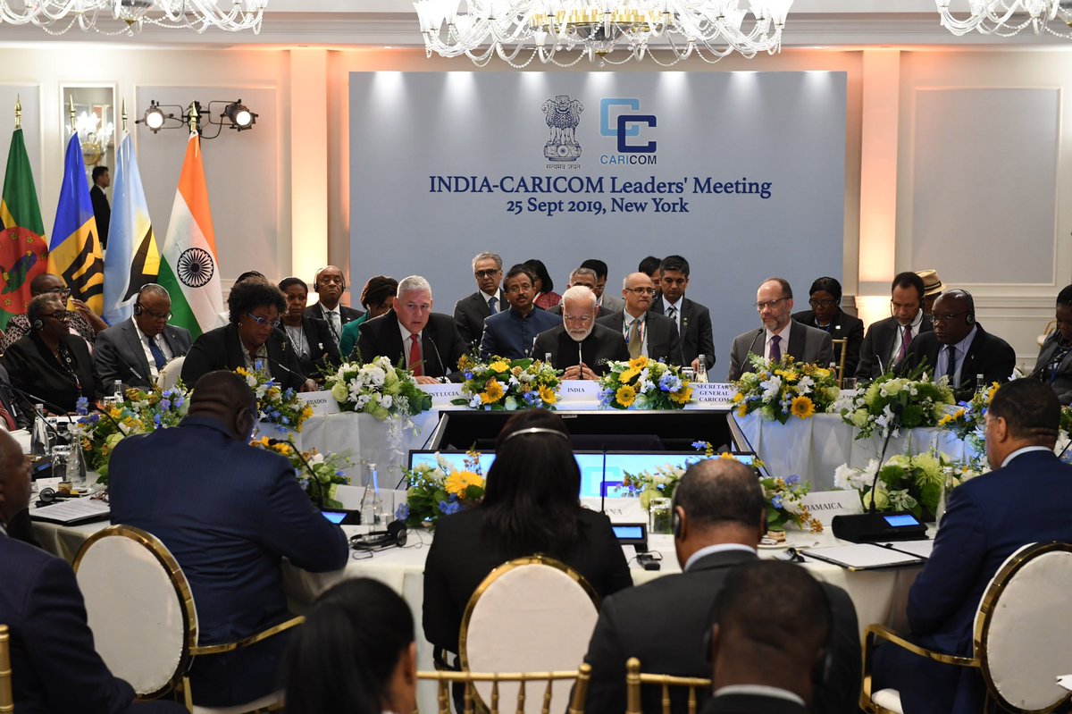 The India-Caricom Leaders' Meeting held in New York was an important occasion for us. I thank the esteemed world leaders who joined the meeting. India is eager to work with our friends in the Caribbean to build a better planet.