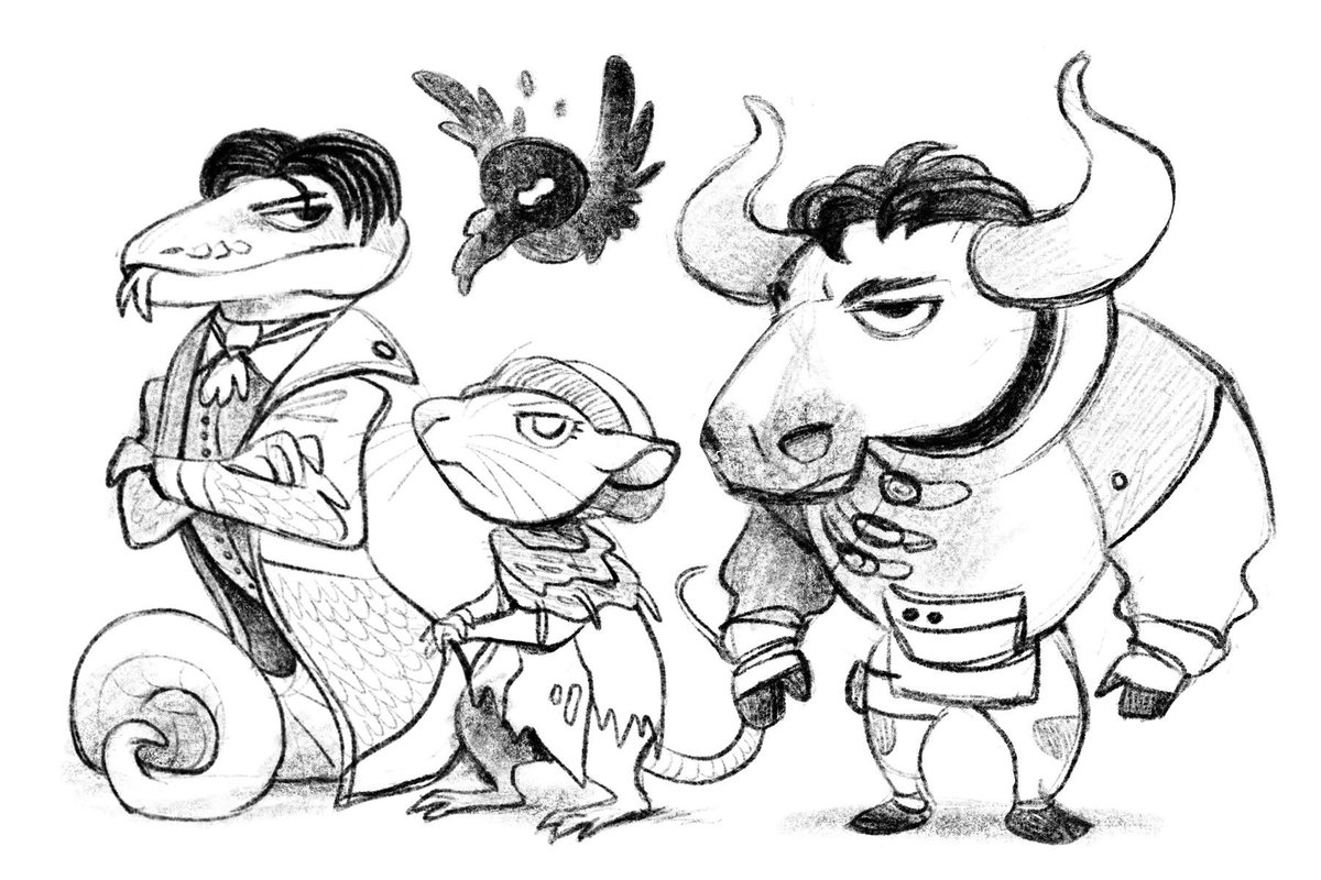 The Pathologic fan discord decided which animals the main characters would be, so I drew them ??? #pathologic2 