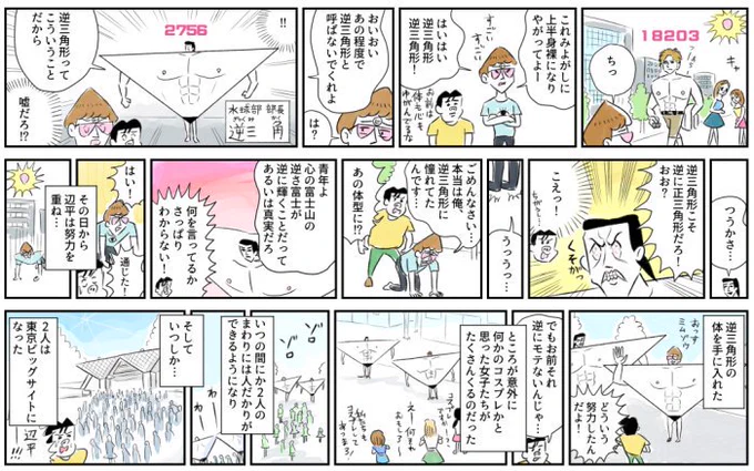 FINEBOYSで連載している底野辺平物語も、気づけばもう2年ほどたつが、同業の西野アポロくん以外で読んでるという情報を聞いたことがないので、宣伝を。(これは7月発売号くらいのものです。漫画内のピンクの数値は人物のヒエラルキー力です。) 