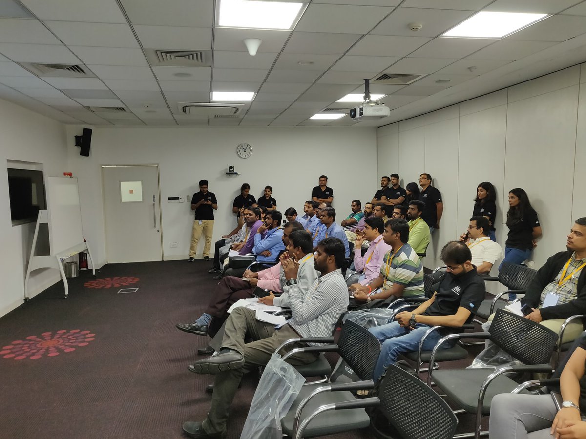 imkartikahuja's tweet photo. Customers attending Production Engineering and Operations Introduction presentation on Track 2.
@saplabsindia @pinkipachisia @mkkaady  #TheBestRun #SAPS4HMfgDay #S4HANA #SAP https://t.co/L0mY8bFU02