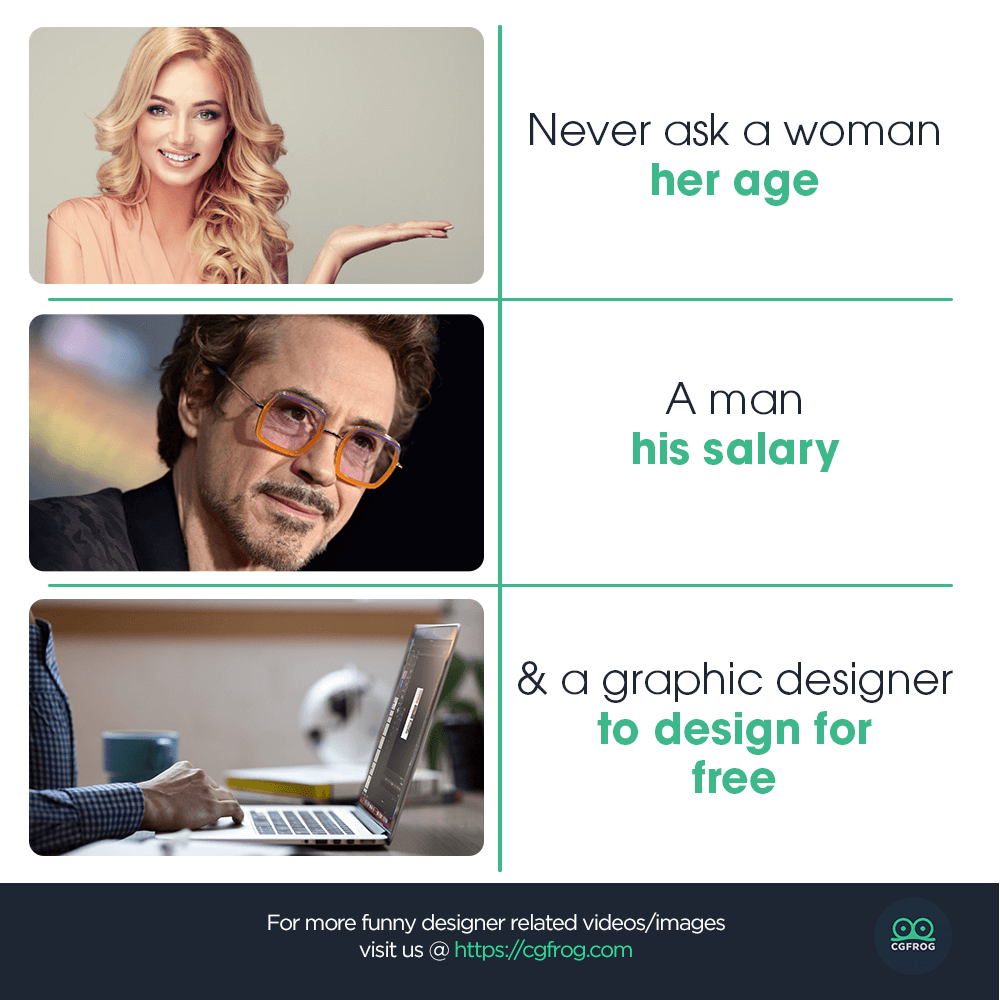 CGfrogOfficial's tweet photo. Never ask... 🤣🤣
More memes related to Designers:
https://t.co/c9Kku3YXTS

#DesignersLife #DesignHumor #Memes https://t.co/VFlKOCgq1V