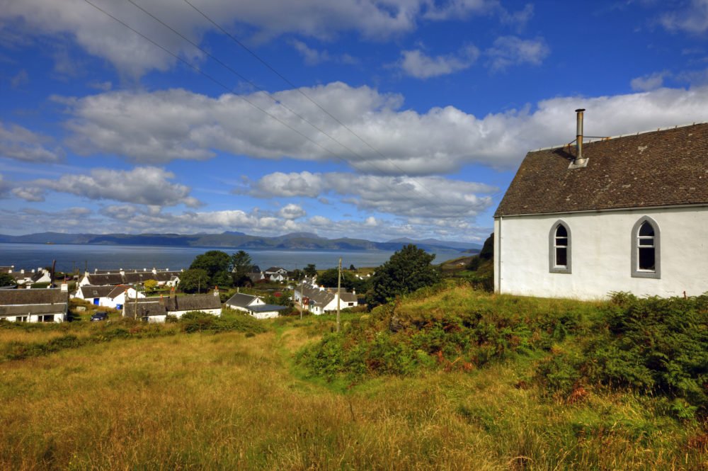 What a view - looking out over the peaceful village of Cullipool on the Isle of Luing. #scottishisland #scenery scotphoto.com