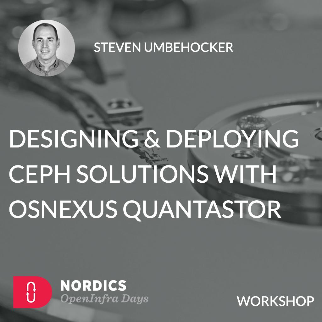 Want to learn how to design and deploy scale-out #Ceph clusters which deliver SAN, NAS, and S3 Object #storage? Join this #oidn19 workshop with Steven Umbehocker and learn more! buff.ly/2ZKwItu
