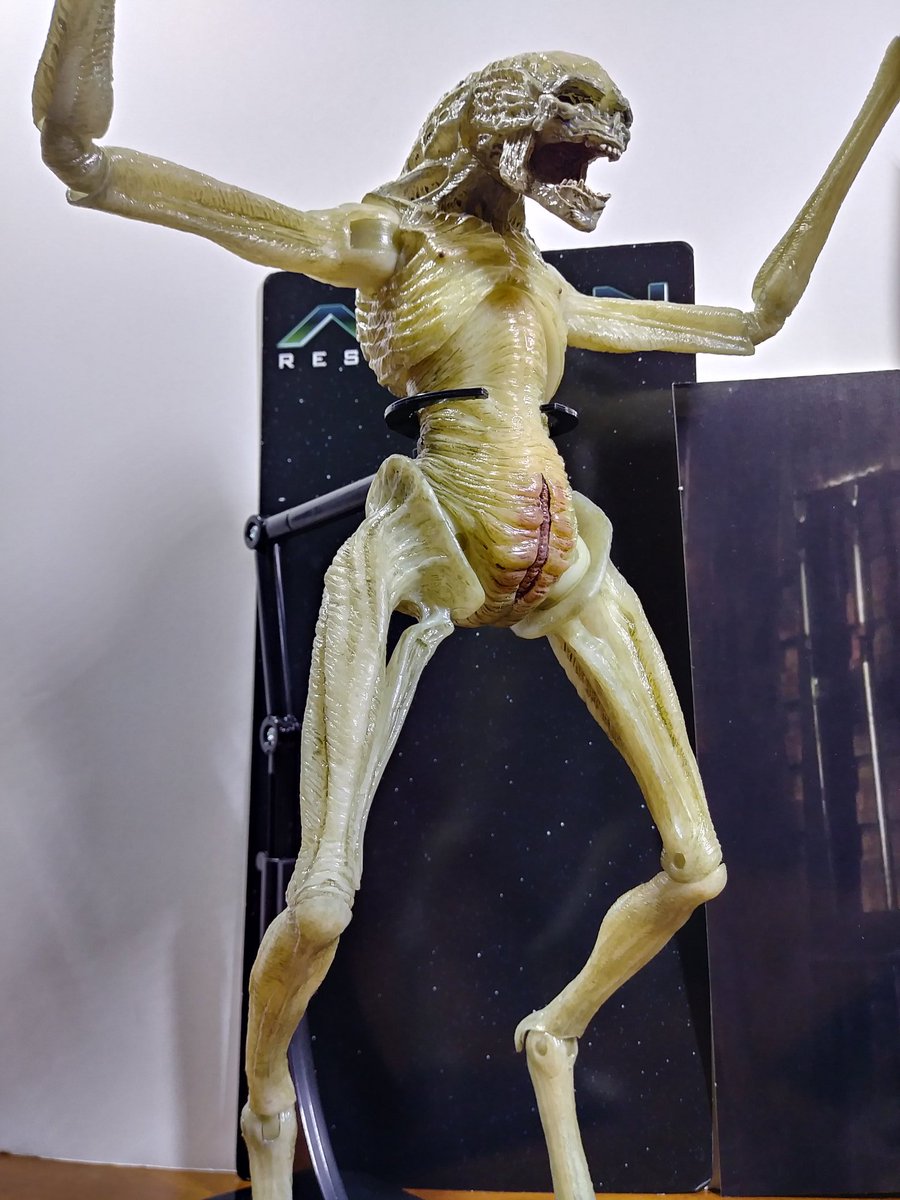 BlueBoy8000's tweet photo. The @NECA_TOYS #NewbornAlien is so beautiful and amazing that if an "Ultimate Deluxe Version" ever happens, I'll go completely nuts. 😵😲😍 This figure is a work of Art. 🙏❤ https://t.co/gKPQQUpFaR