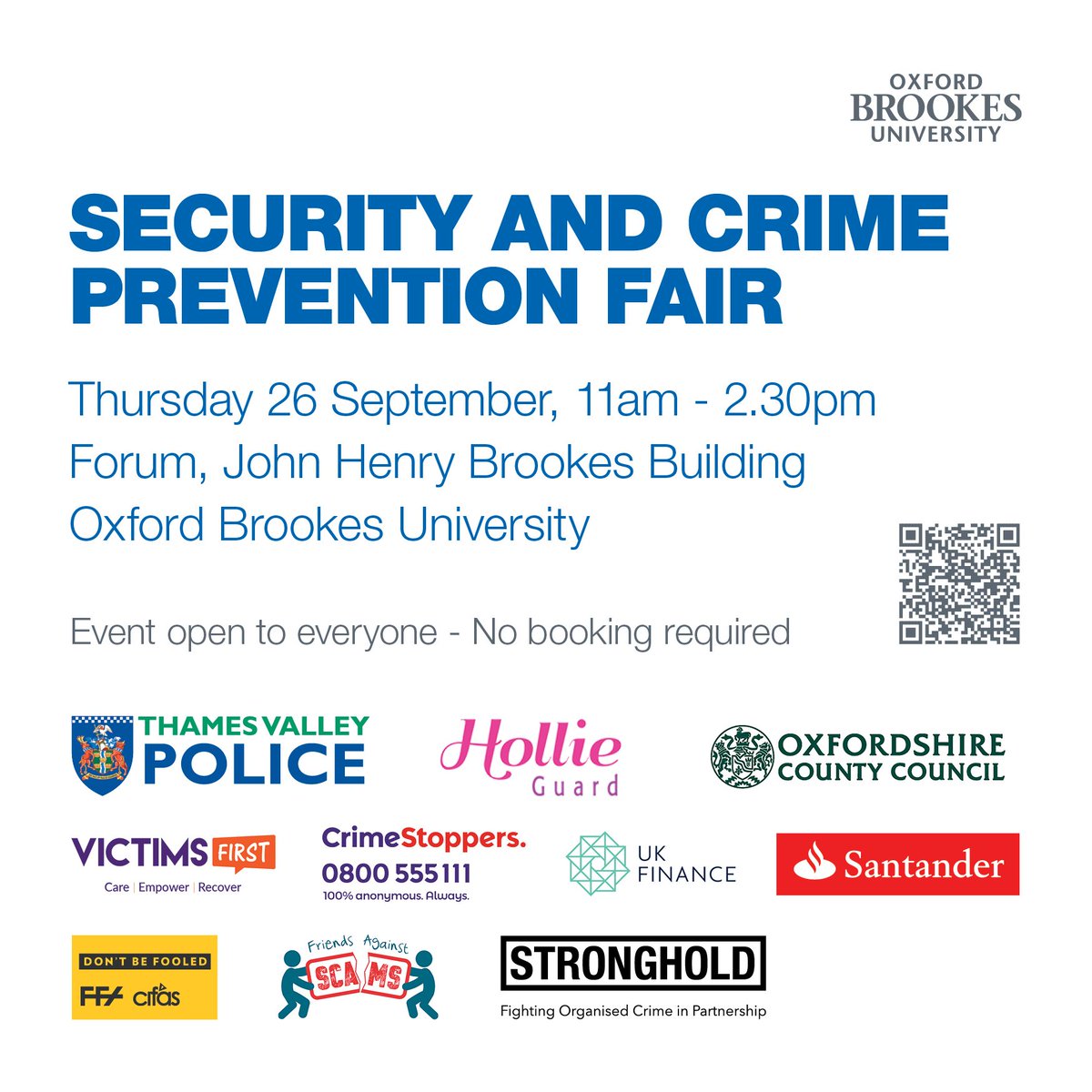 TVPCyber_Fraud's tweet photo. Today we will be at Oxford Brookes University in Oxford providing advice, if you are free do please come along and see us. #Cyberprotect #FraudPrevent #Tell2 https://t.co/kzbH40kyON